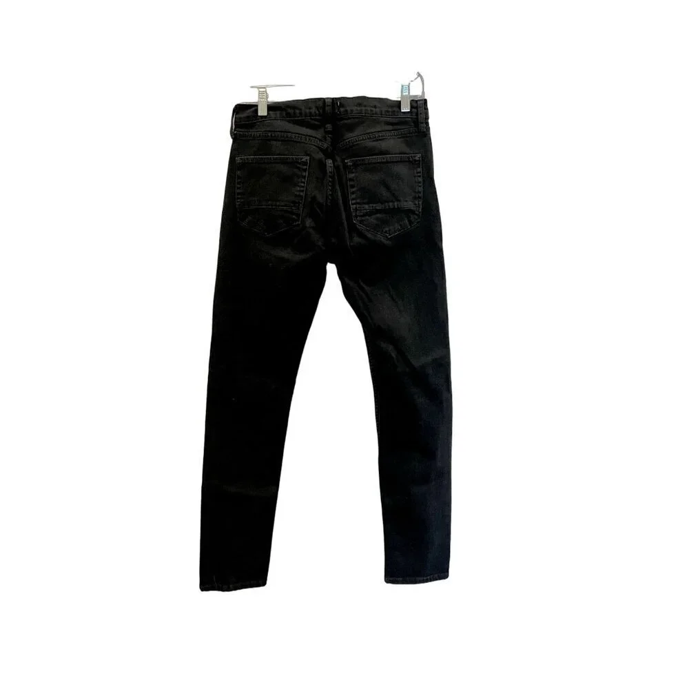 Topman STRETCH SKINNY Black Jean - 32R